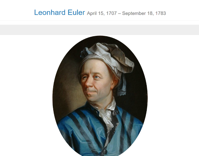 Screenshot of Tribute of Leonhard Huler